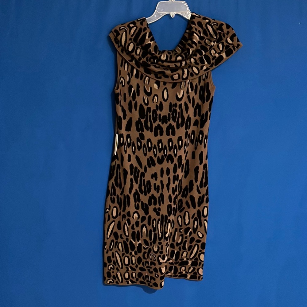 Cowl neck sweater dress, new with tags size large